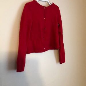 Red children’s cardigan